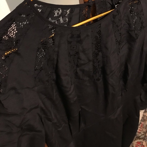 Anthropologie Aijek 100% Silk Lace Insert Shift 4 - Picture 5 of 12